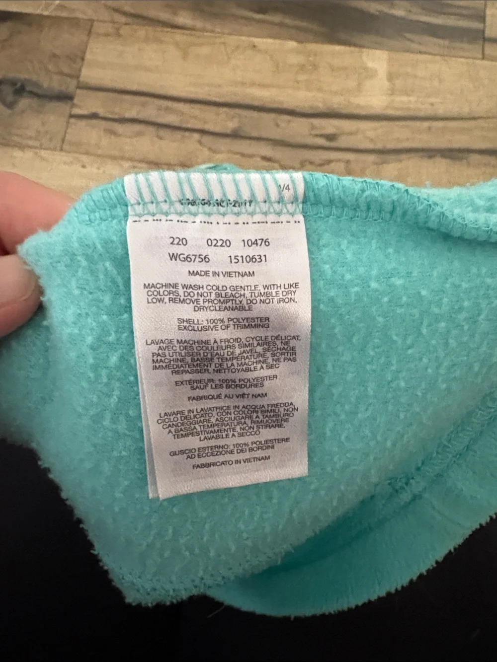 Columbia Teal Zip-Up Fleece Jacket size small